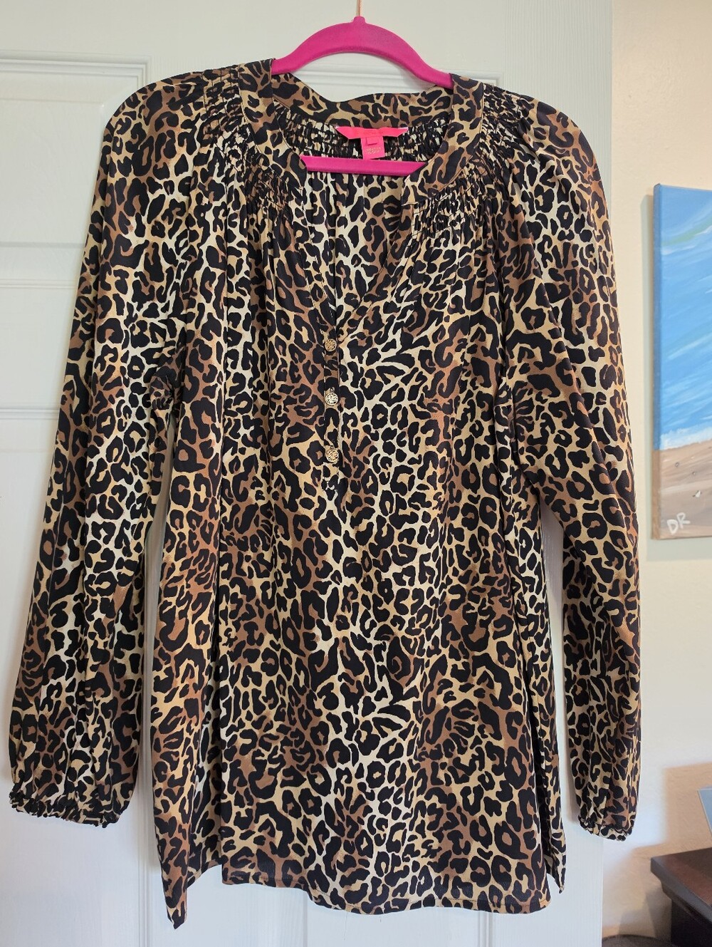 Lilly Pulitzer L Elsa Silk Top
